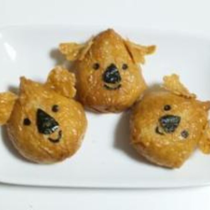 いなりで コアラのマーチ キャラ弁 レシピ 作り方 By Hahaue 楽天レシピ